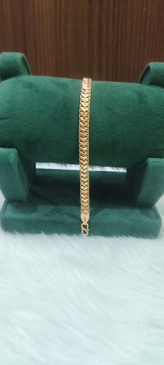 Pure panchaloham unpolished 8.5 " length mens bracelet