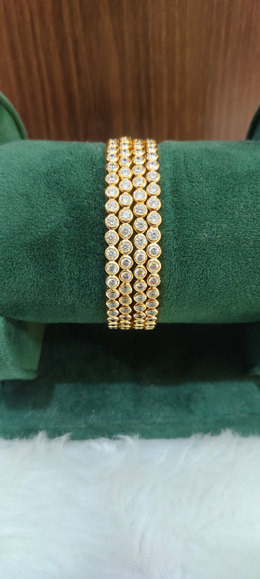 Pure panchaloham diamond look 4 bangles