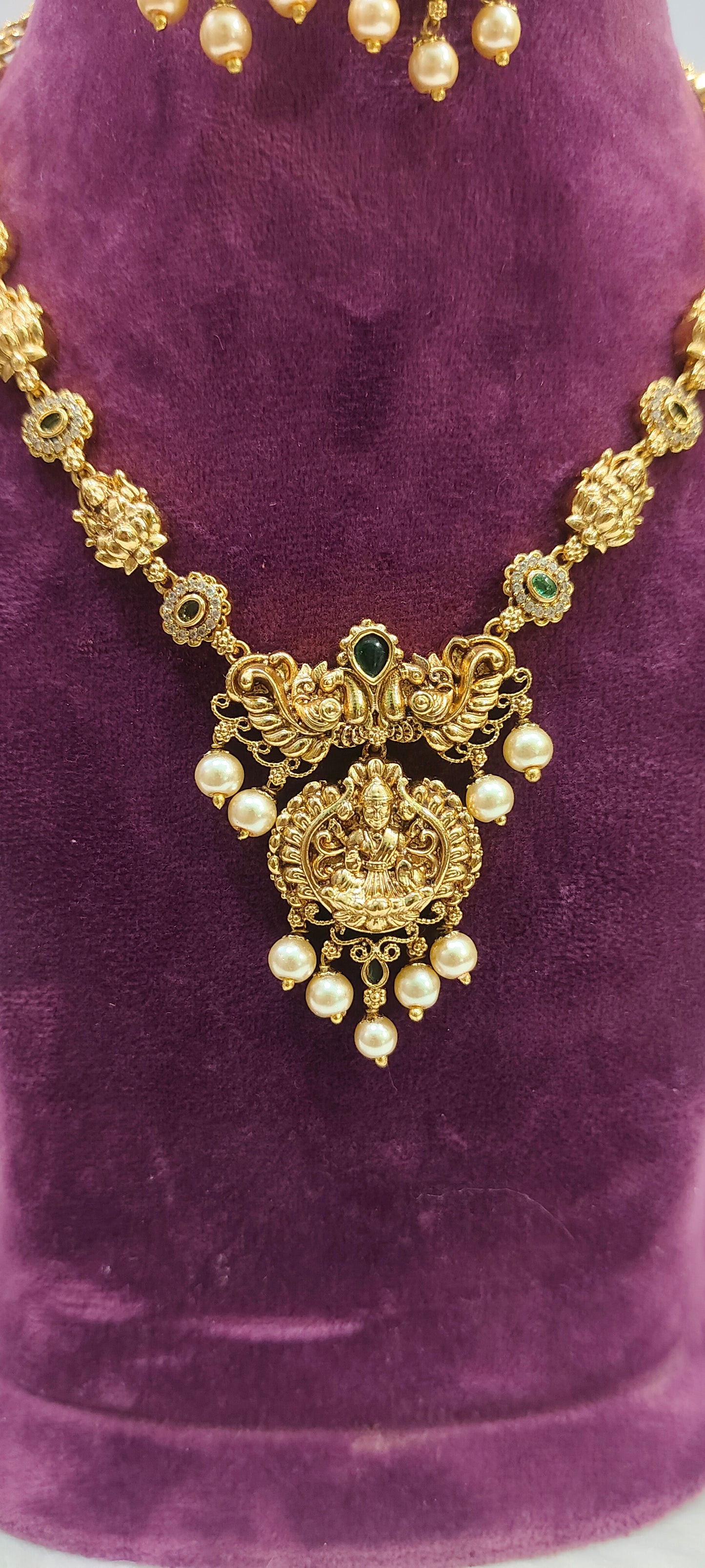 Premium nakshi necklace set