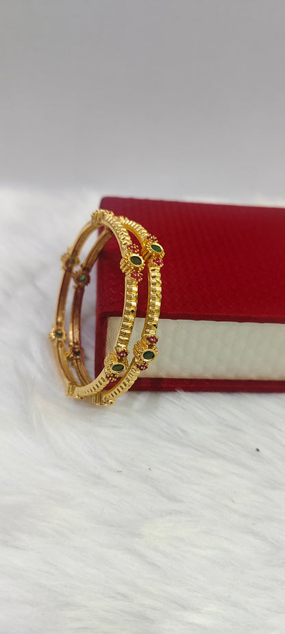 100% gold look bangles