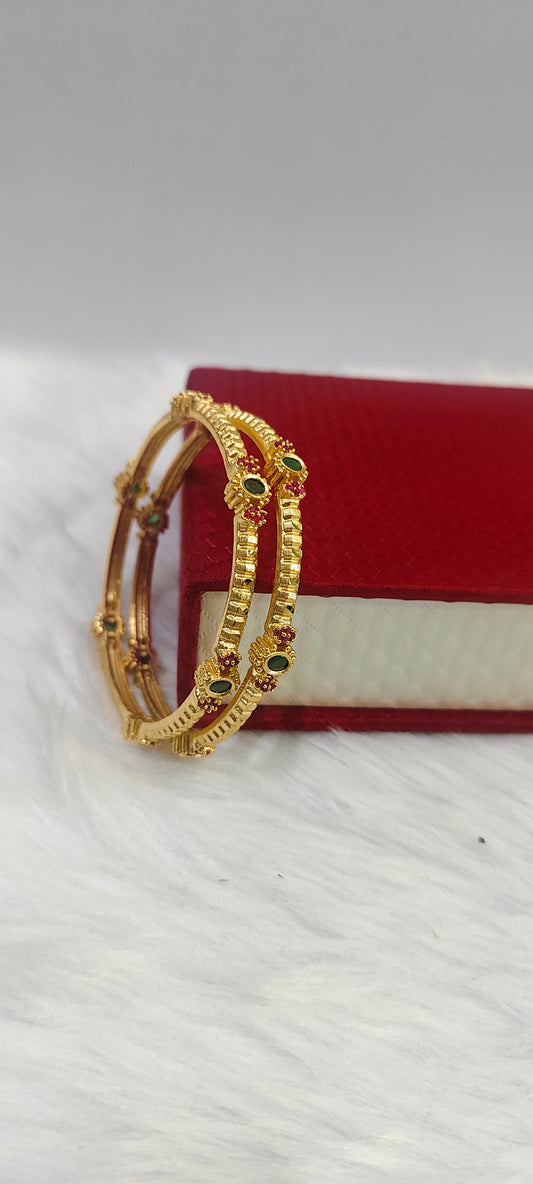100% gold look bangles
