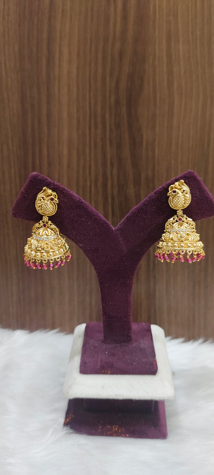 Premium nakshi bridel jumkas