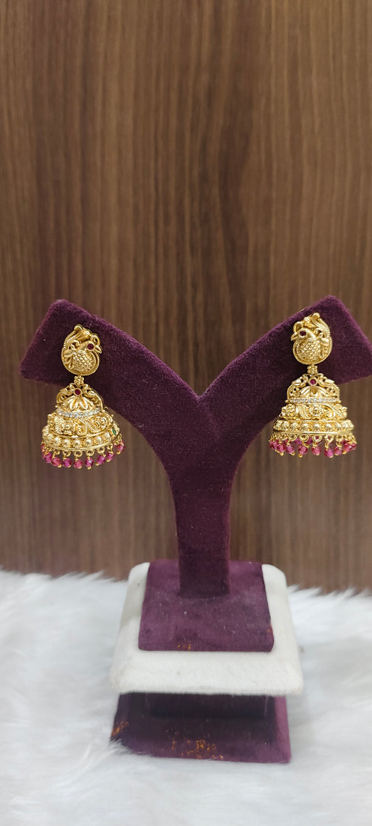 Premium nakshi bridel jumkas