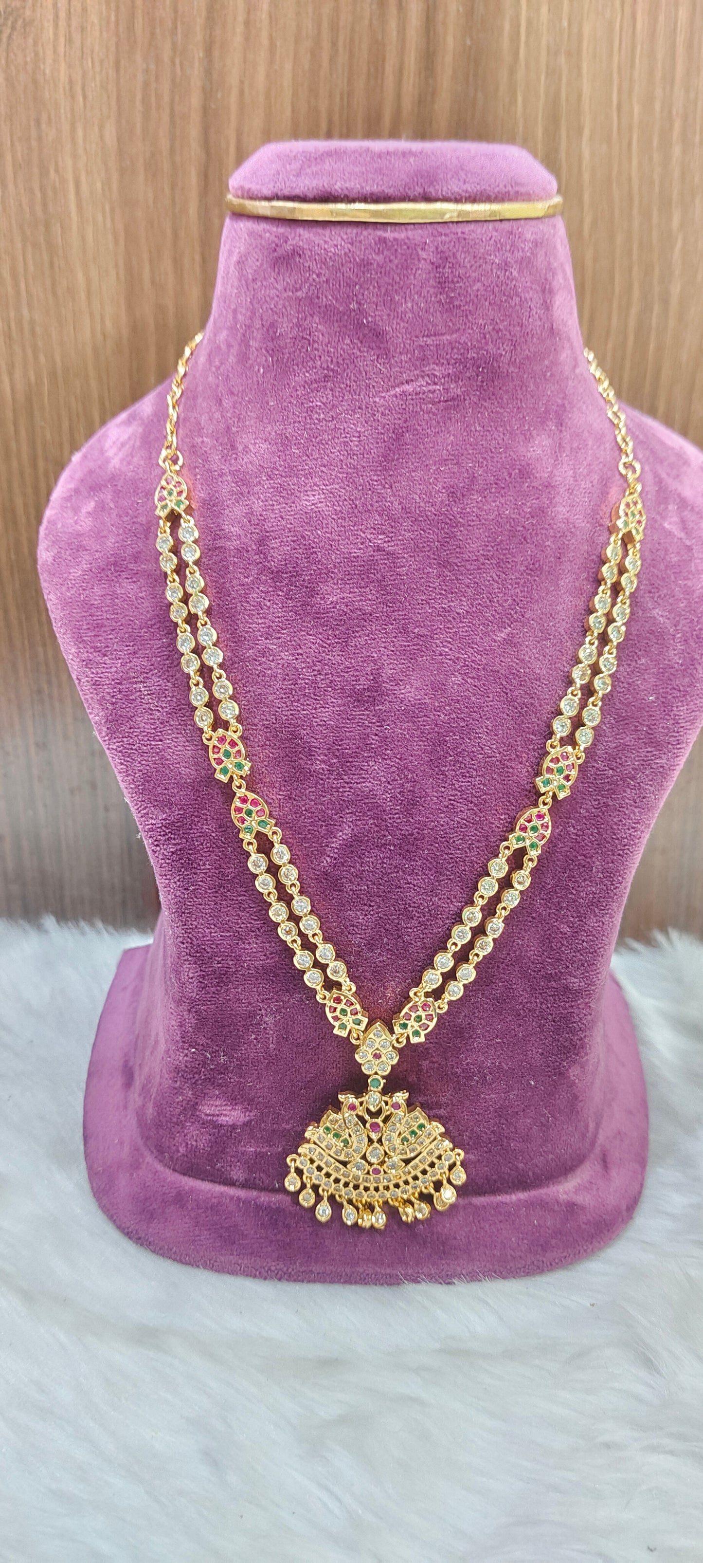 Pure panchaloham 2 line 20" length necklace