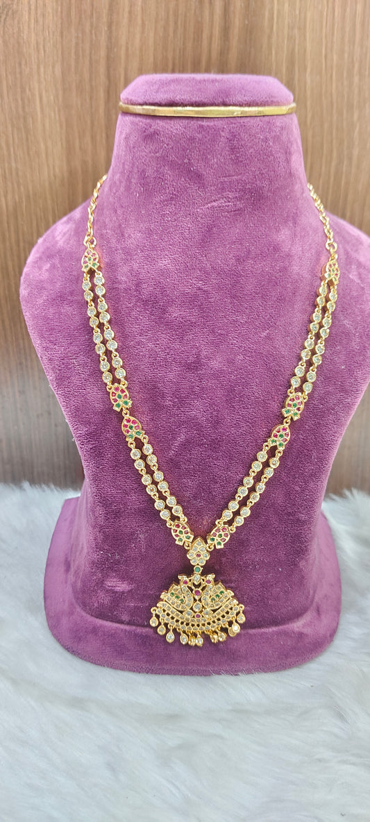 Pure panchaloham 2 line 20" length necklace