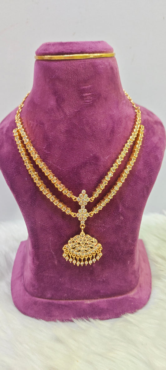 Celebrity style Pure panchaloham necklace set