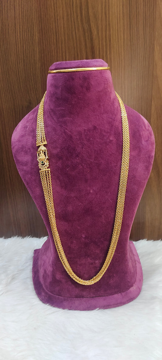 Premium nakshi 28" length 5 line chandraharam