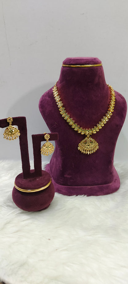 Pure panchaloham necklace set