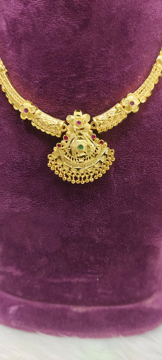 100% Real gold look necklace set