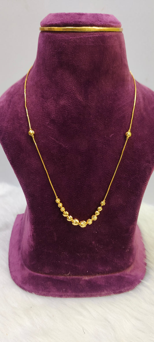100% gold look 16" length short chain
