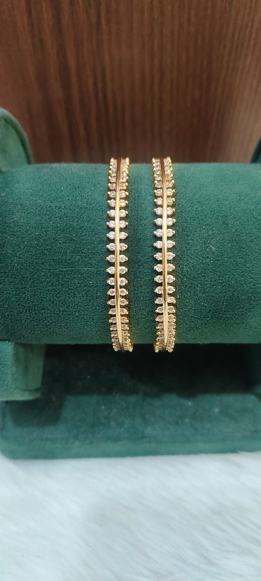Pure panchaloham dimond look 2 bangles