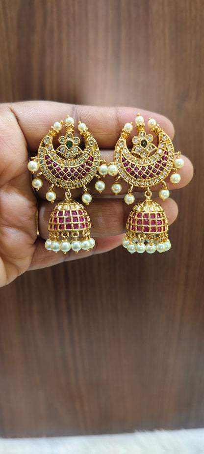 Premium pota kempu stone big jumkas