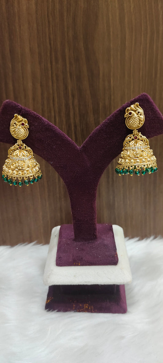 Premium nakshi bridel jumkas