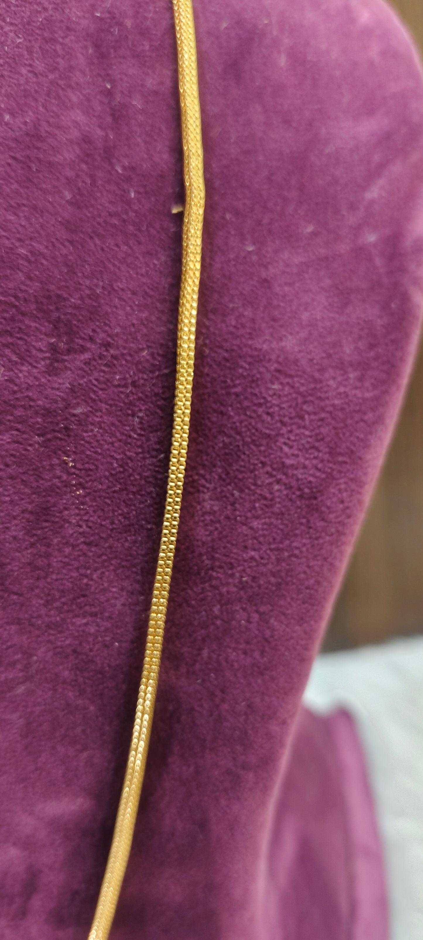 Premium micro gold plated 26" length Side pendant thali chain