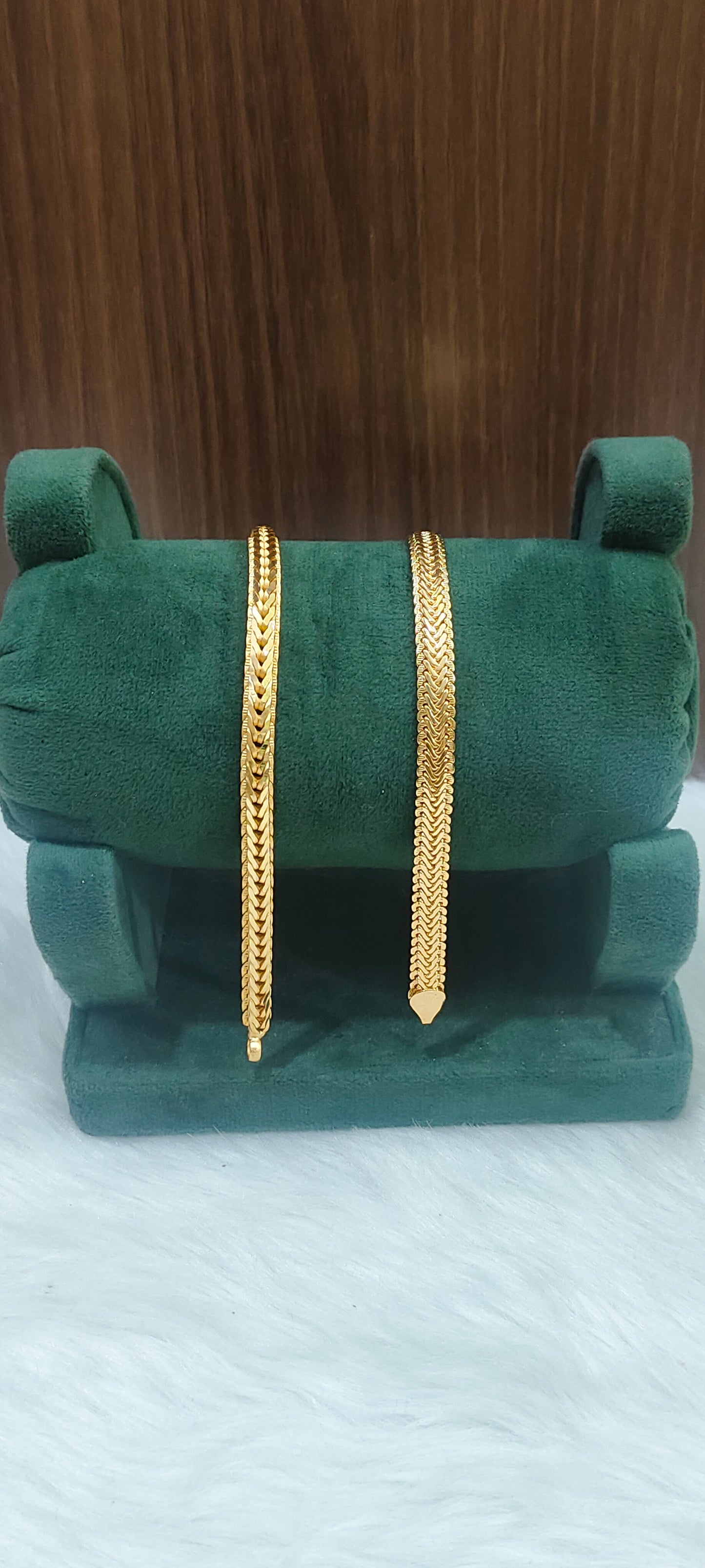 Prime micro gold plated 8" length 2 bracelet combo