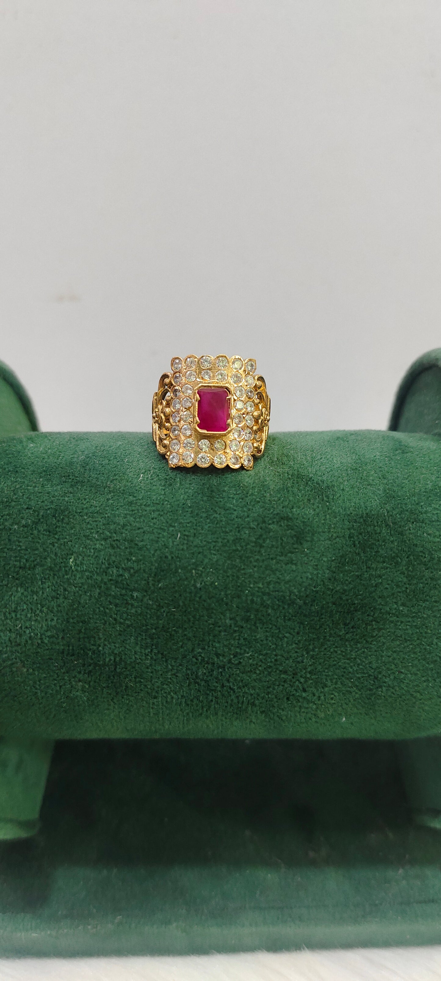 Pure panchaloham unpolished mens maharaja ring