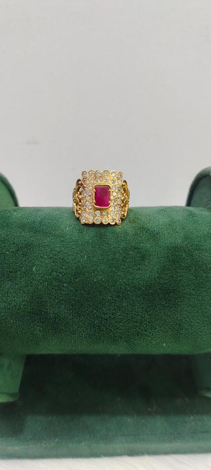 Pure panchaloham unpolished mens maharaja ring