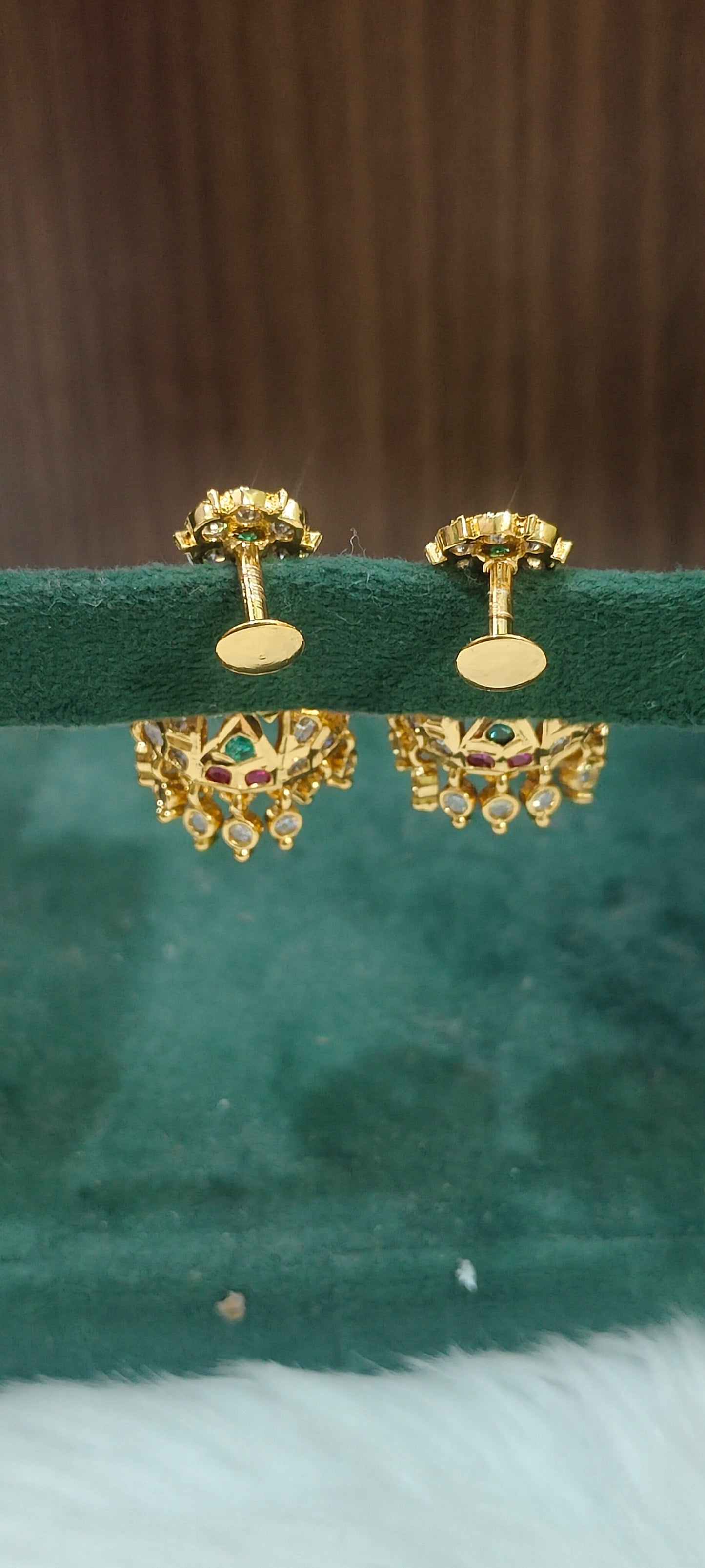 Pure panchaloham vintage look jumkas