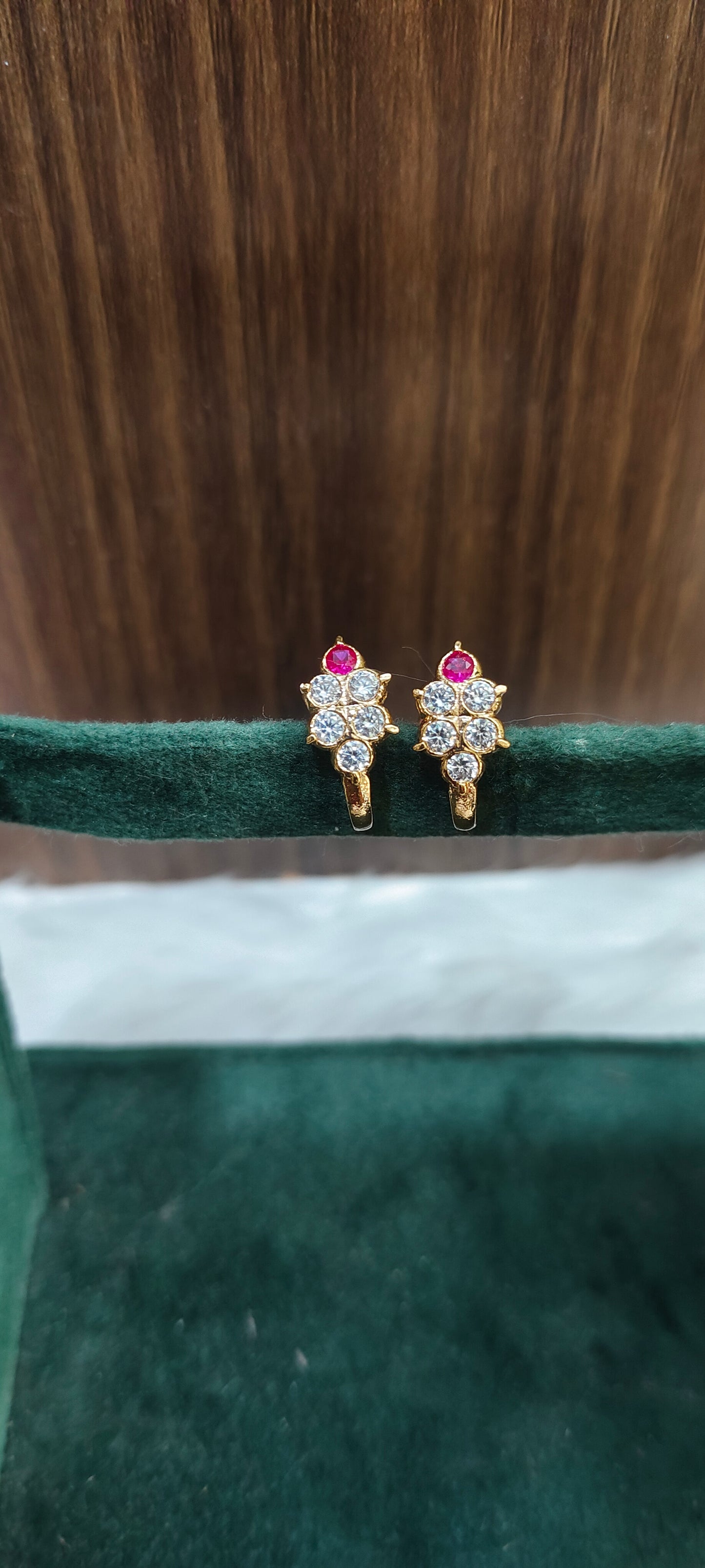 Pure panchaloham j type earrings