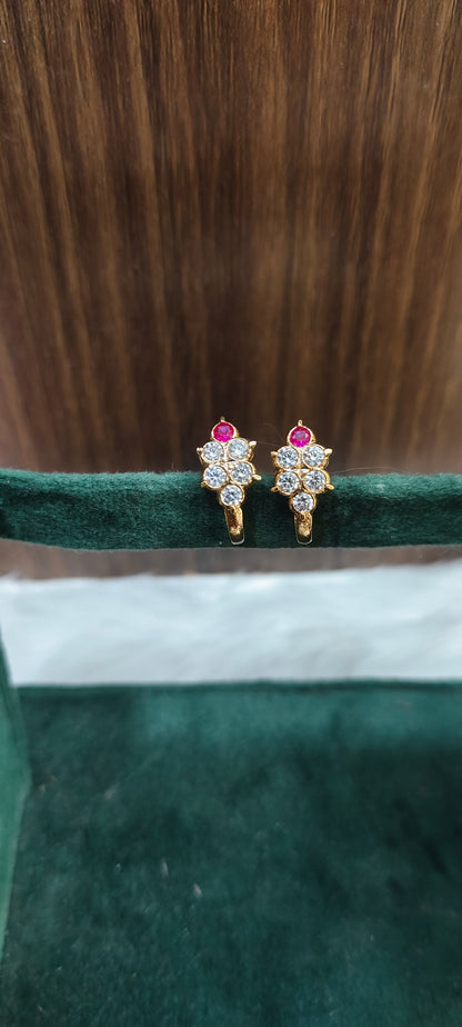 Pure panchaloham j type earrings