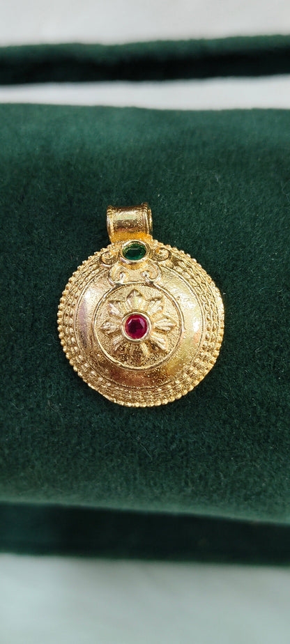 Pure panchaloham unpolished life time use 2 stone mangalsutra