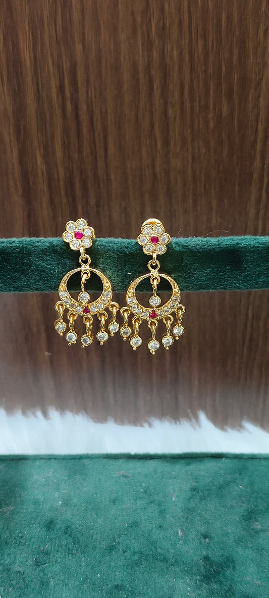 Pure panchaloham chandbali earrings