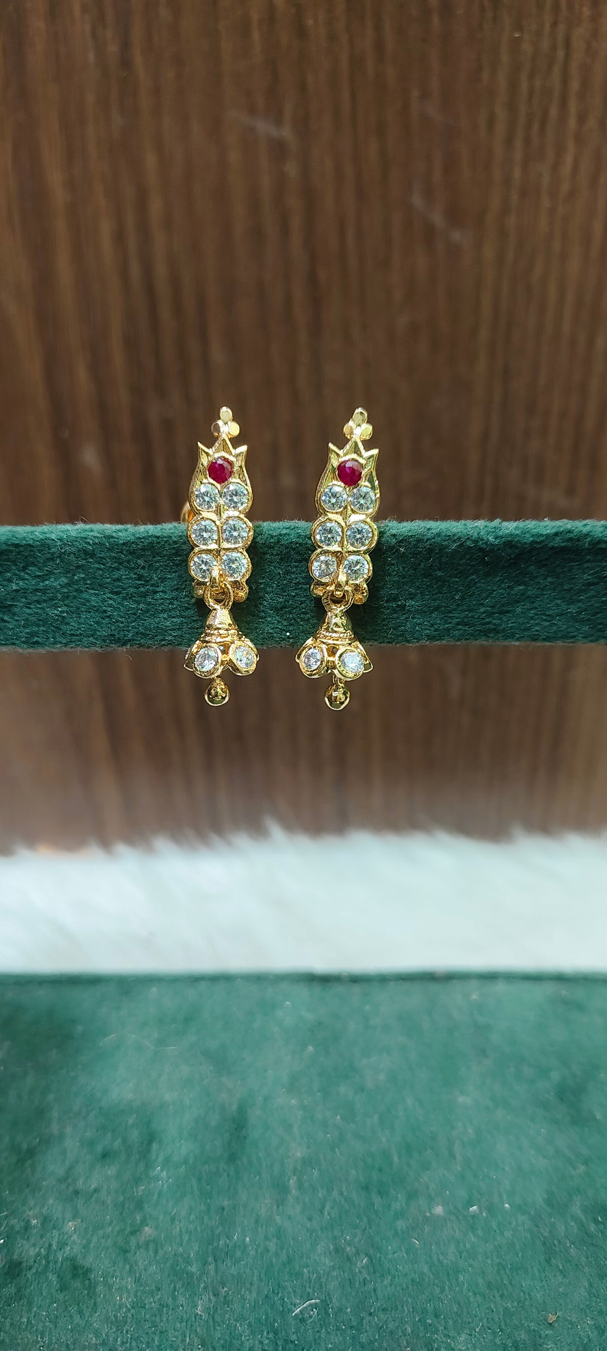 Pure panchaloham j type earrings