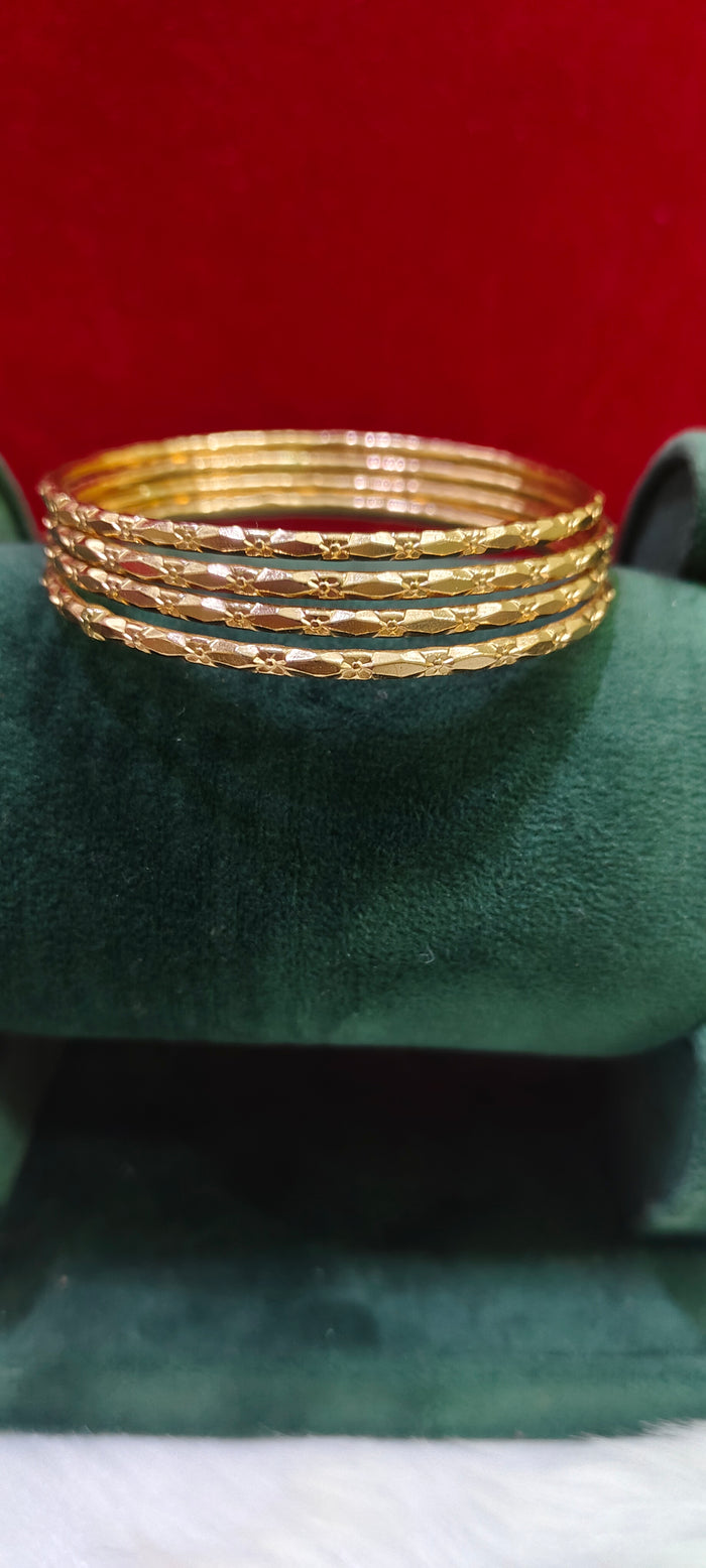 Pure panchaloham unpolished 4 bangles