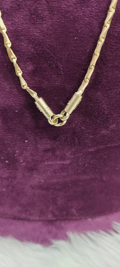 Pure panchaloham unpolished 24" length godhuma model thali chain