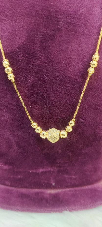 100% gold 18" length ball chain