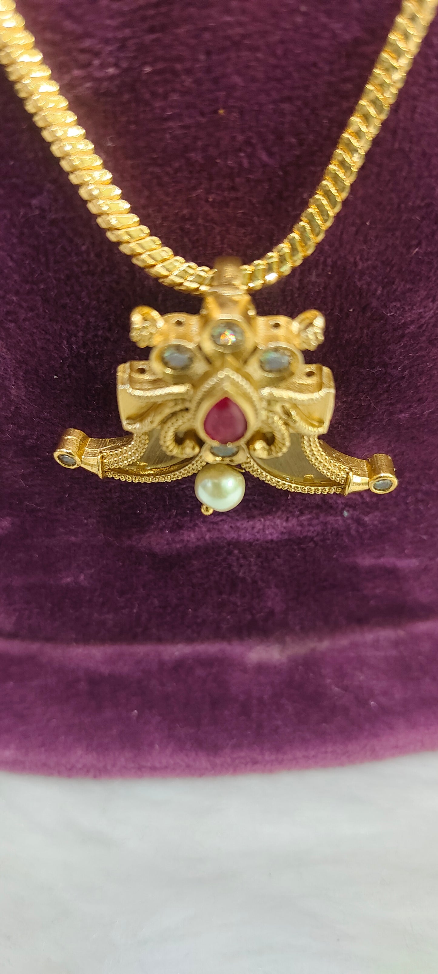 Premium micro gold plated 18" length Puligoru pendant chain