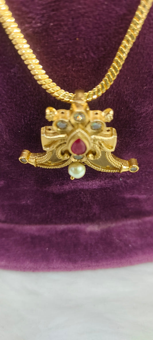 Premium micro gold plated 18" length Puligoru pendant chain