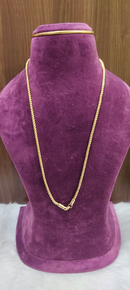 Pure panchaloham unpolished 24 " length rope chain