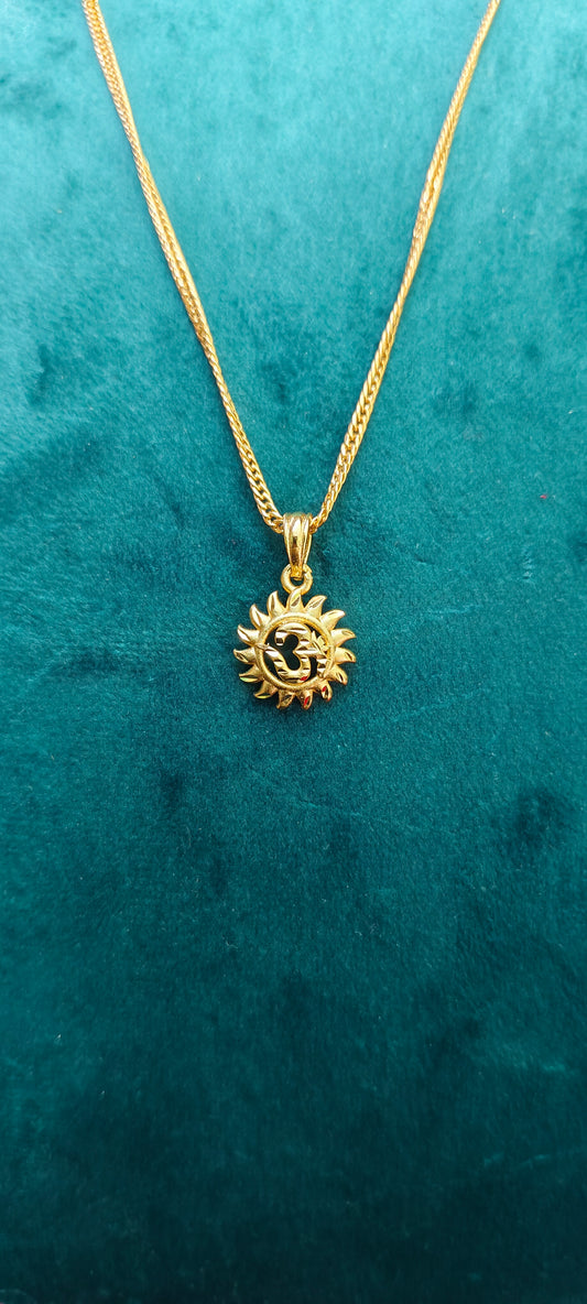 Premium micro gold plated 18" length simple chain