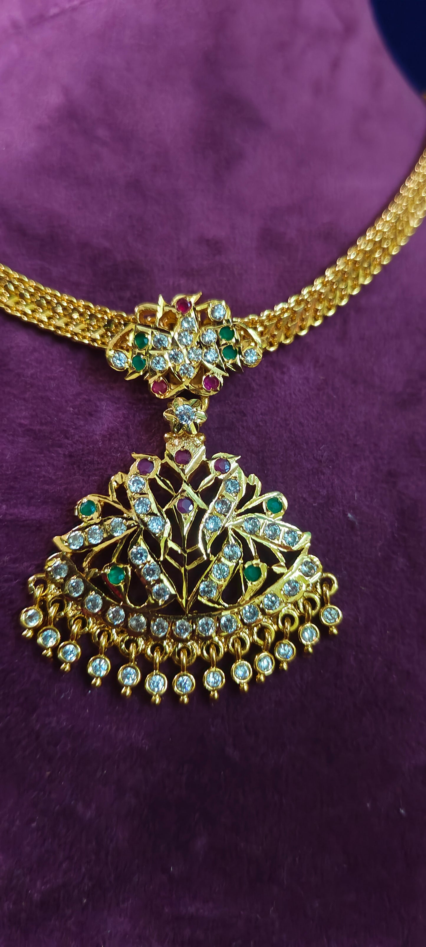 Panchaloham simple nanupatti necklace and