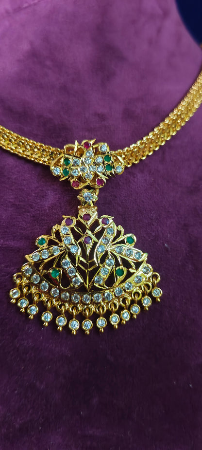 Panchaloham simple nanupatti necklace and