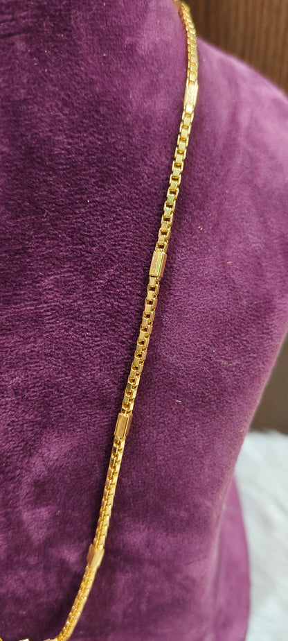 Premium micro gold plated 20" length balaji pendant chain with 8" mens bracelet combo