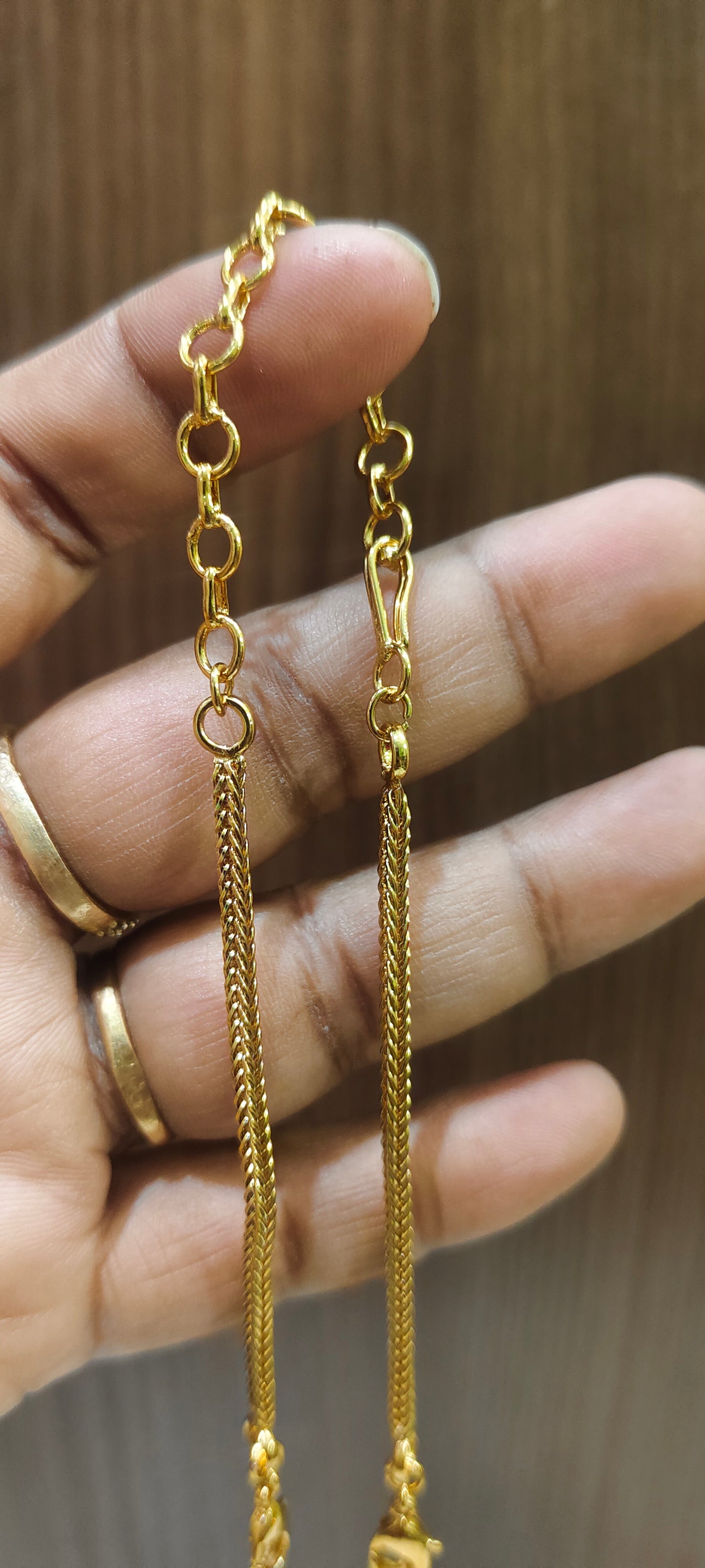 Premium nakshi 10" length easy to fix back chain
