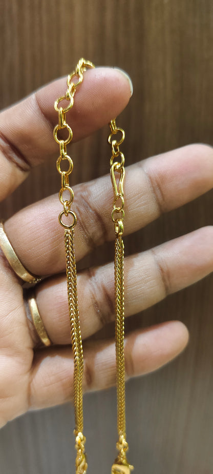 Premium nakshi 10" length easy to fix back chain
