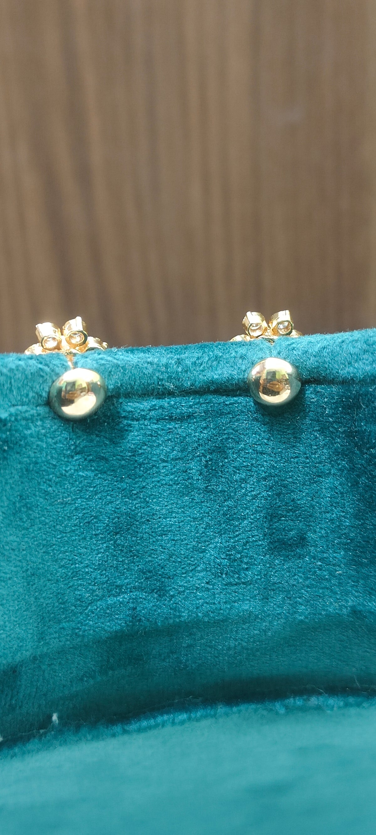 Pure panchaloham gold look jumkas with detachable stud