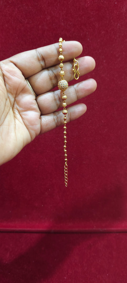 Premium micro gold plated ball bracelet