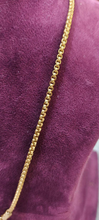 Pure panchaloham unpolished 18 " length bharathi model chain