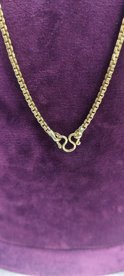 Pure panchaloham unpolished 24" length simple chain