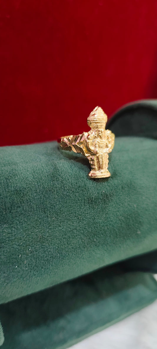 Pure panchaloham unpolished life time use Govinda raju finger ring