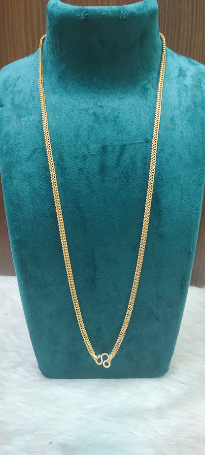 Pure panchaloham unpolished double v cut chain