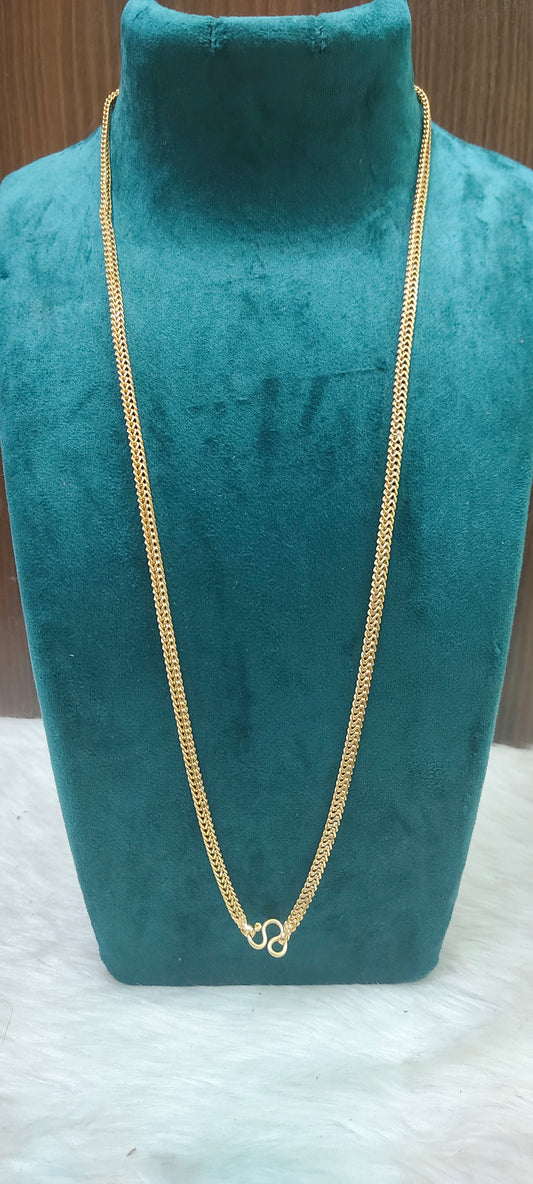 Pure panchaloham unpolished double v cut chain
