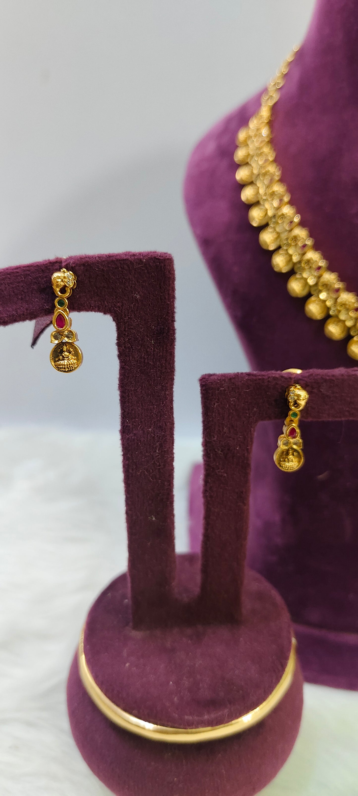 Premium antique nakshi kasu necklace