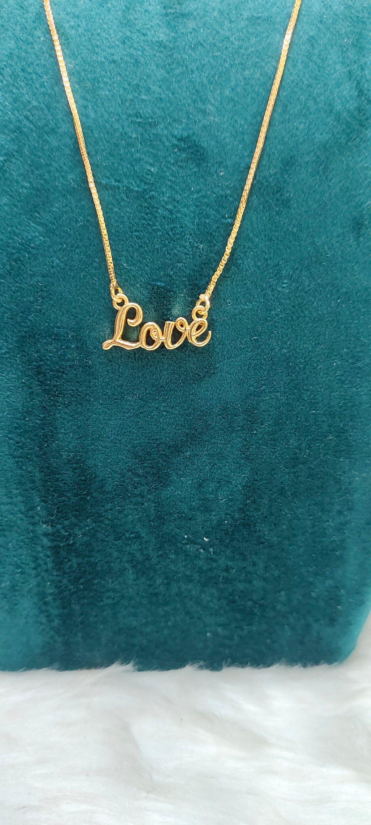 Premium micro gold plated daily 18" length letter pendant chain
