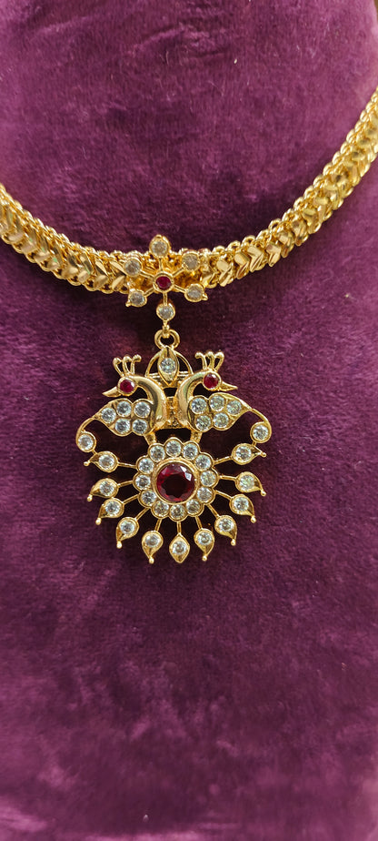 Pure panchaloham unique style nanupatti necklace