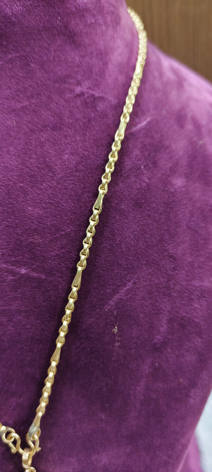 Pure panchaloham unpolished 20" length chain with free balaji pendant